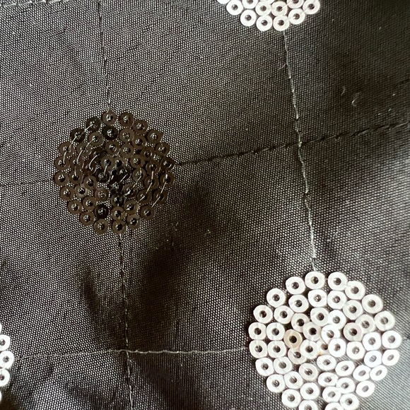 Fashion Crimes Pam Chorley Taffeta Dress - small black with sequin poka dots - Picture 7 of 12